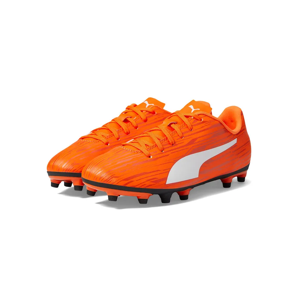 Puma Rapido III FG/AG Jnr Football Boots (Dragon Fire/White)