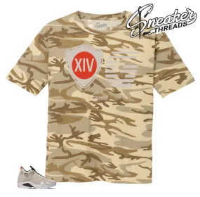 Retro 14 Desert Sand Original Camo Shirt