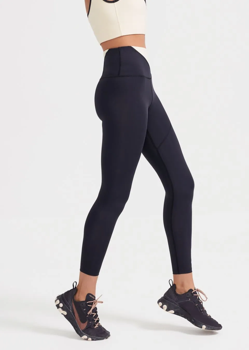 STABILITY LEGGING - BLACK/IVORY